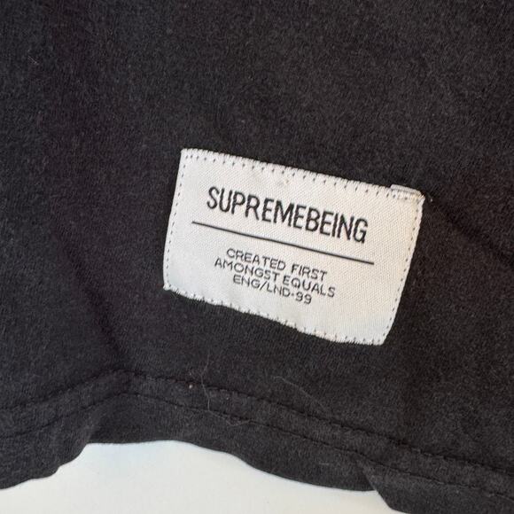 Supremebeing, Black Lion T-shirt Respect The Beard, Size XL - Picture 2 of 8